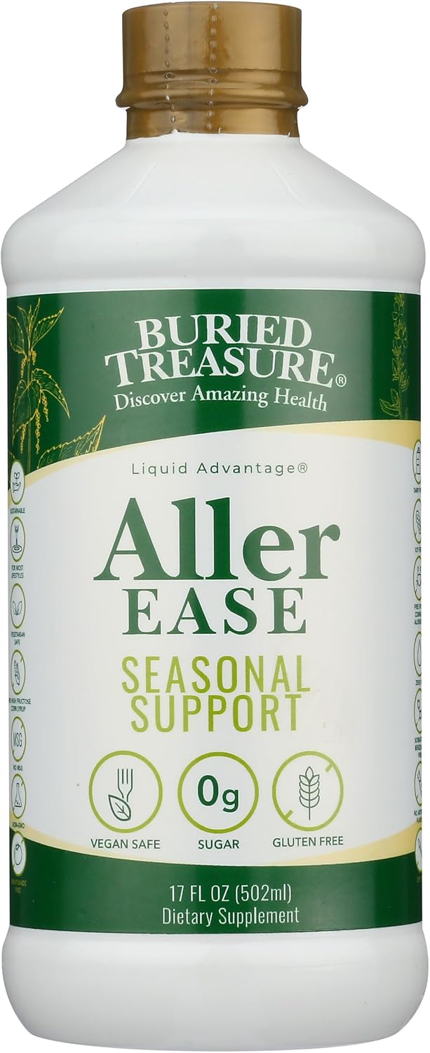 Buried Treasure Aller Ease - 473 ml Liquid Supplement for Immune and Sinus Support - görsel 4