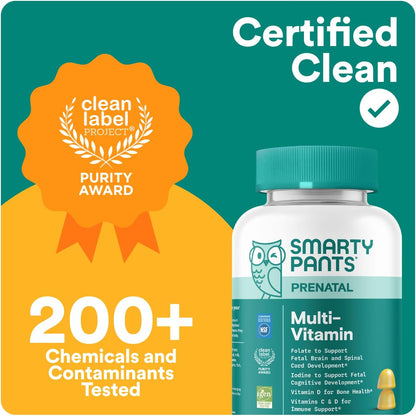 SmartyPants Prenatal Vitamin Gummies – 60 Gummies (30-Day Supply)