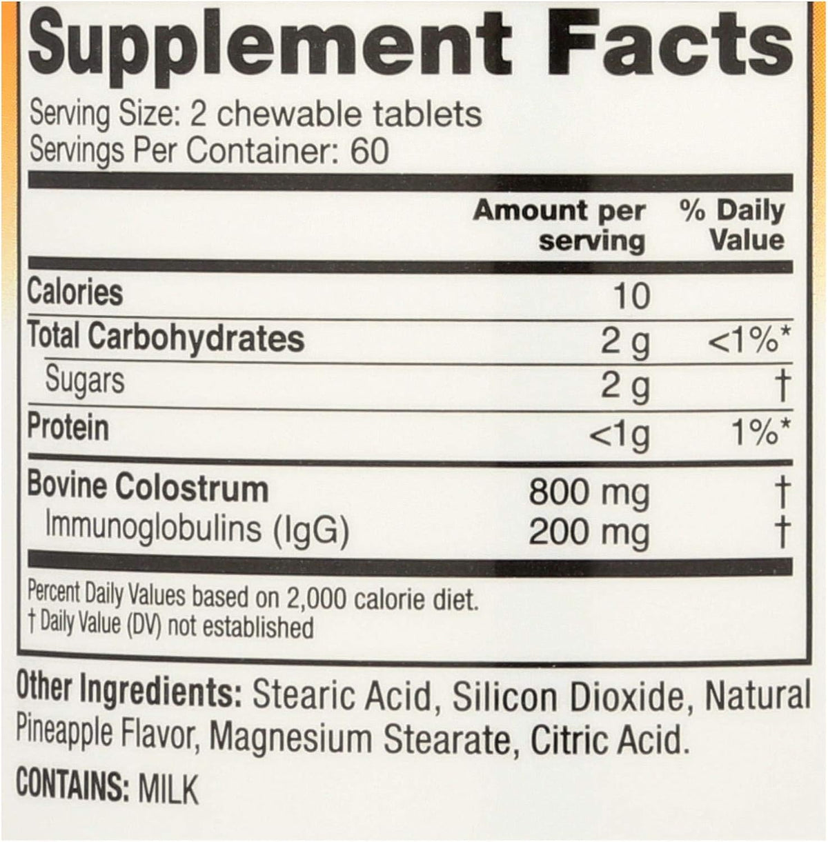 Naturade Symbiotics Colostrum Plus Chewables - Pineapple Flavour, 120 Tablets - görsel 2