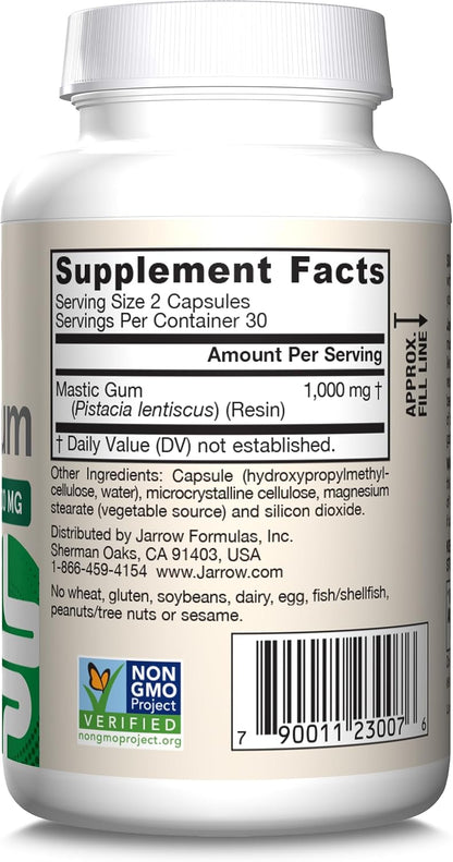 Jarrow Formulae Mastic Gum 1000 mg – 60 Vegetarian Capsules