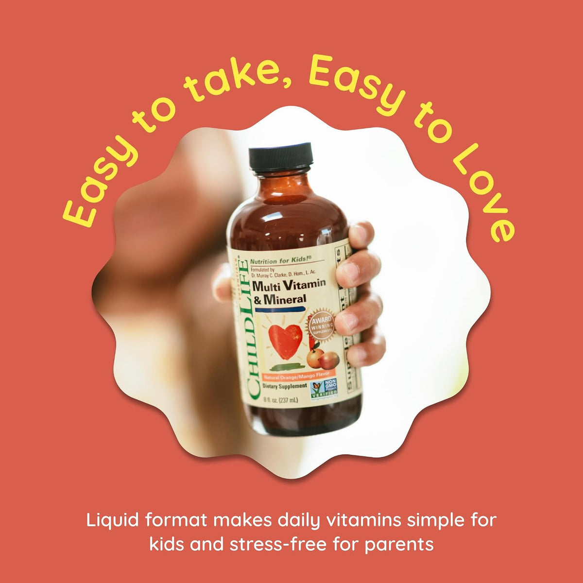 CHILDLIFE ESSENTIALS Children's Multivitamin & Mineral - Liquid Multivitamin for Toddlers & Kids, Orange Mango Flavour - görsel 7