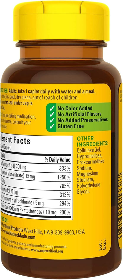Nature Made B-Complex with Vitamin C Caplets, 100 Tablets