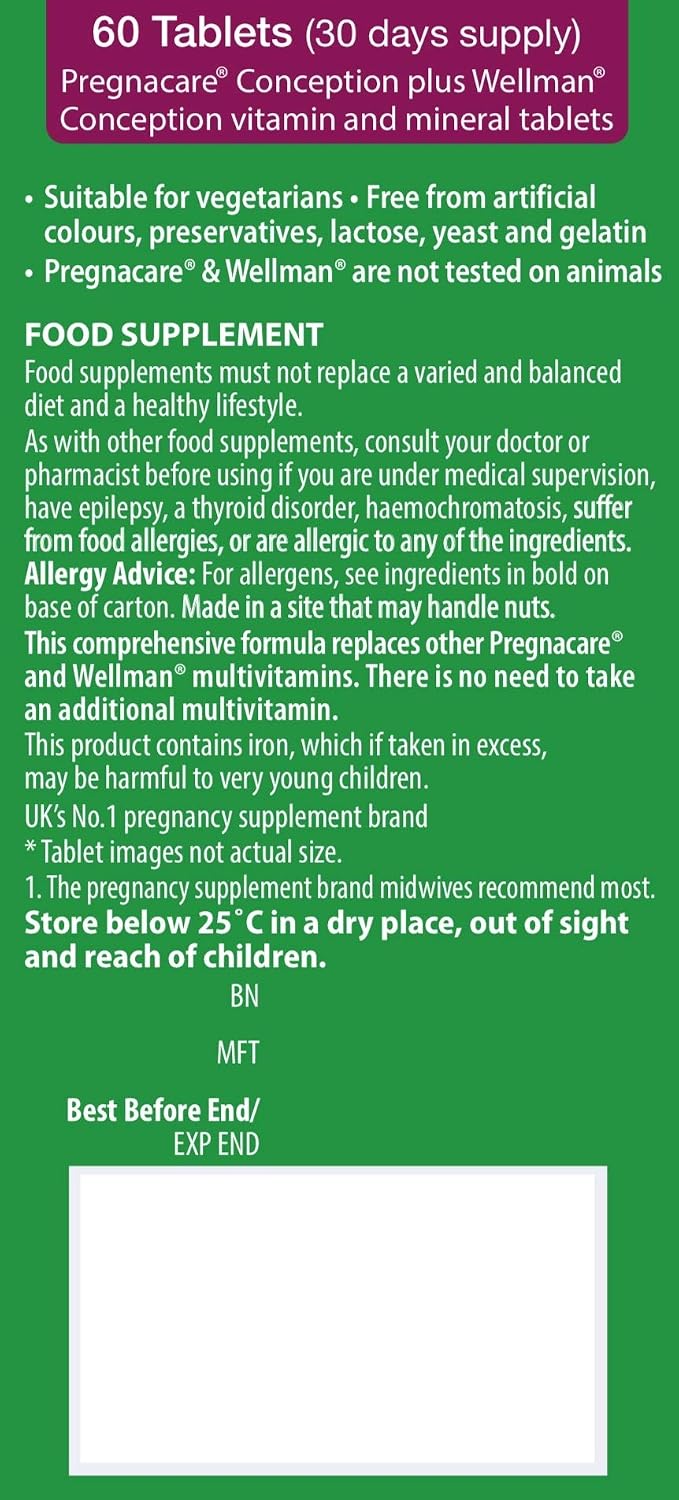 Vitabiotics Pregnacare His & Her Conception - 2x30 Tablets - görsel 2