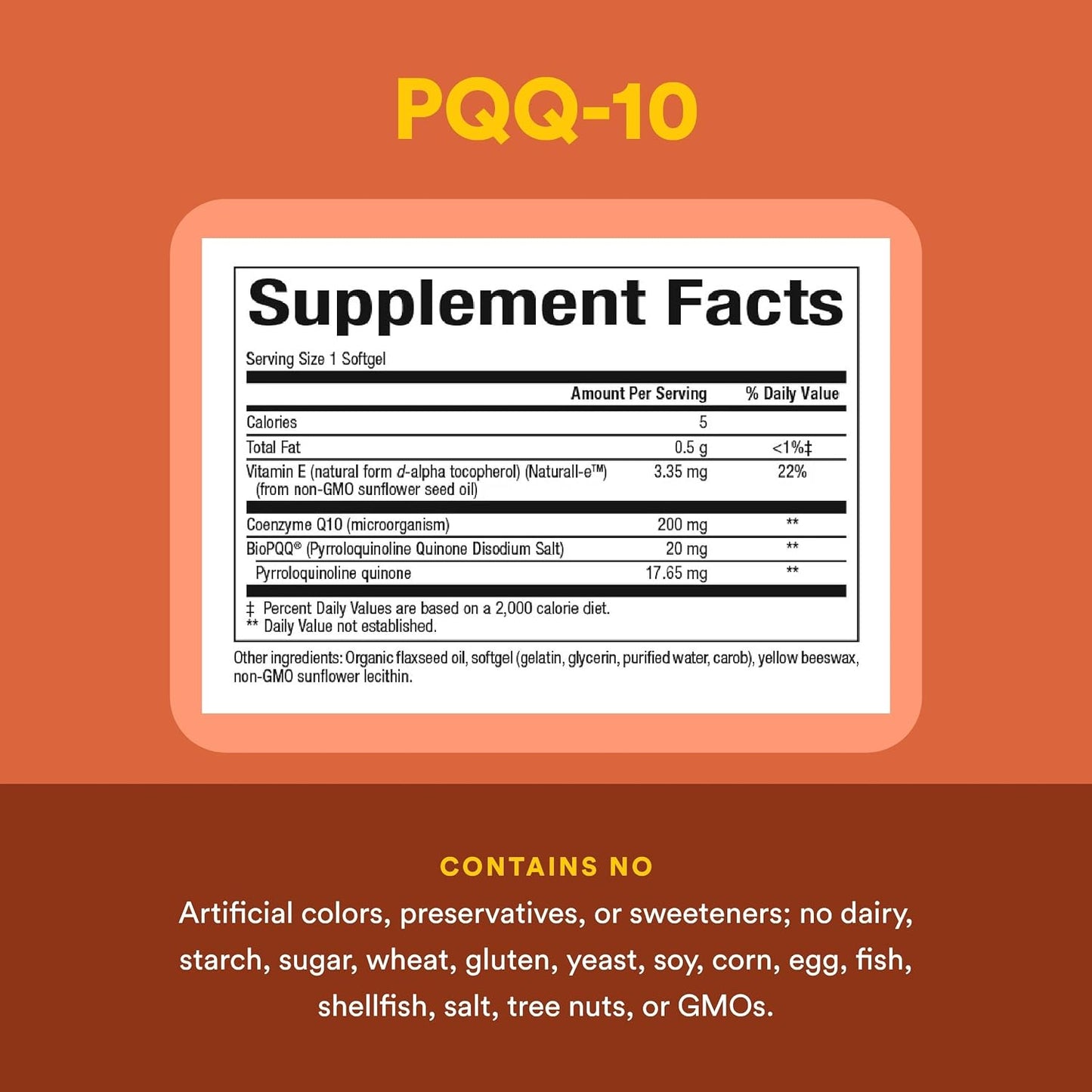 Natural Factors, PQQ-10, Supports Energy and Healthy Ageing, Food Supplement, 60 softgels (60 servings) - görsel 4