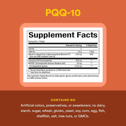 Natural Factors, PQQ-10, Supports Energy and Healthy Ageing, Food Supplement, 60 softgels (60 servings)