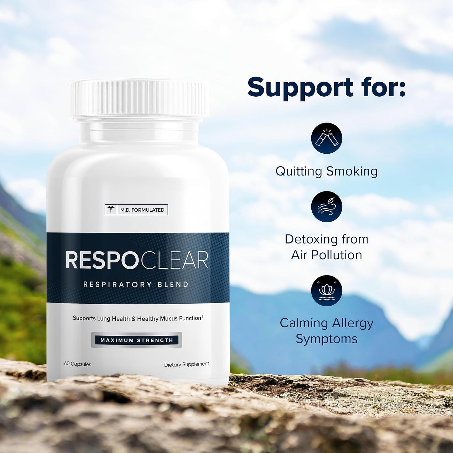 Herbal Tea Therapy RespoClear – Lung and Sinus Support Supplement (60 Capsules) - görsel 5