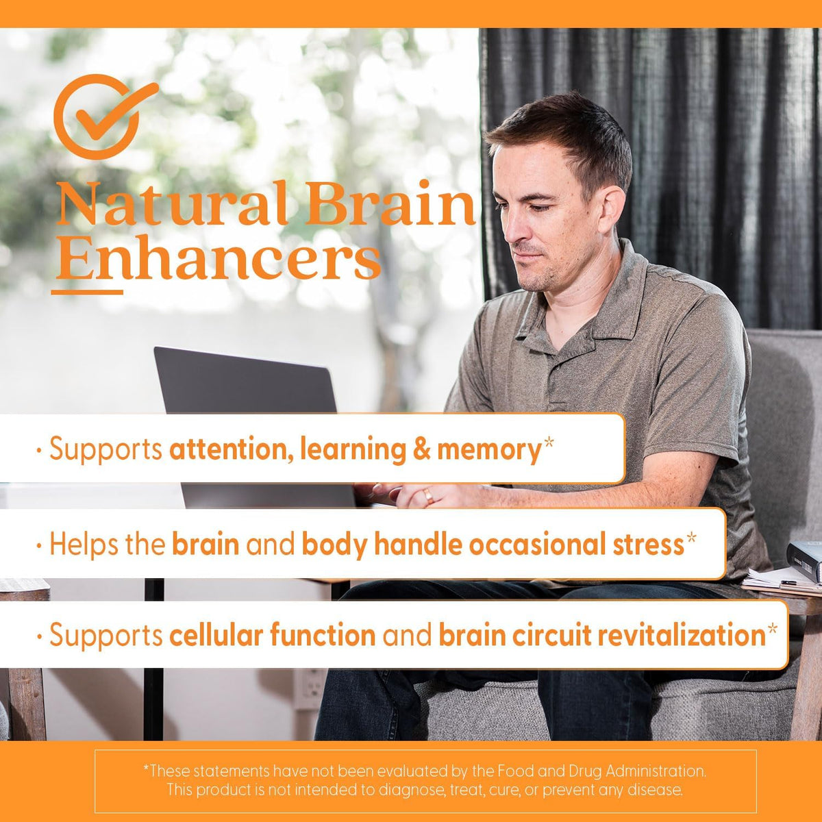 Doctor's Best Natural Brain Enhancers - Brain Health Supplement for Memory and Focus Support, PhosphatidylSerine, Alpha GPC, & Calcium, Gluten Free - 60 Veg Caps - görsel 7