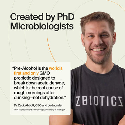 ZBiotics Pre-Alcohol Probiotic Drink – 12-Pack (13.9 ml each)