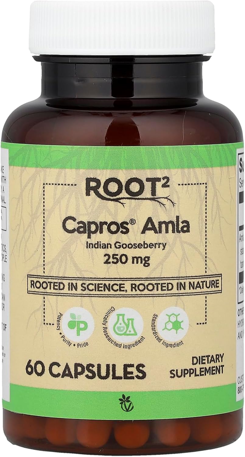 Vitacost Root2, Capros® Amla, 250 mg, 60 Capsules - görsel 1