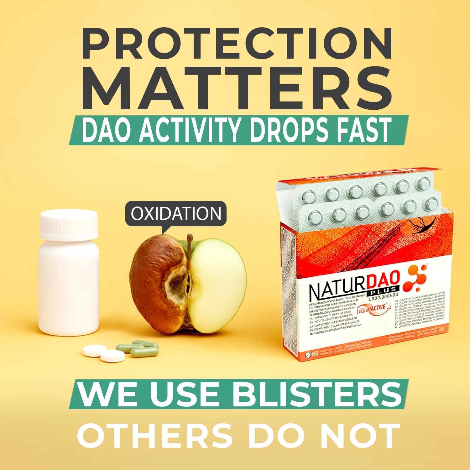 NATURDAO Plus® DAO Enzyme – 1,000,000 HDU – 60 Extended Release Tablets - görsel 5