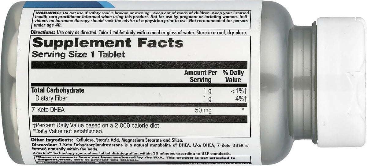KAL 7-Keto DHEA 50 mg, 30 Tablets - görsel 2