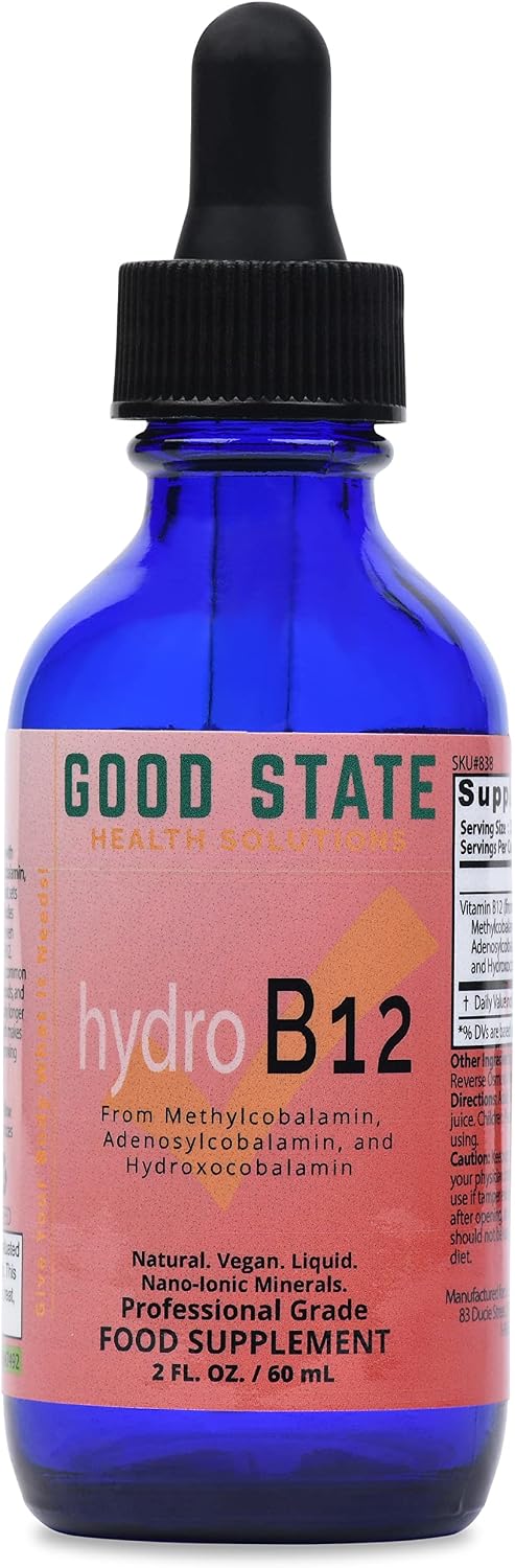 Good State Liquid Hydro B12 - 3000 mcg per mL, 60 mL, 60 Servings - görsel 1