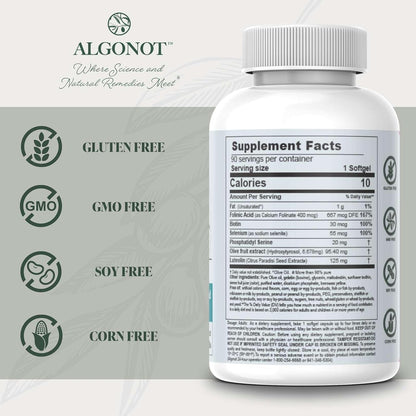 BrainGain, Luteolin & Key Ingredients with EVOO - Dietary Supplement