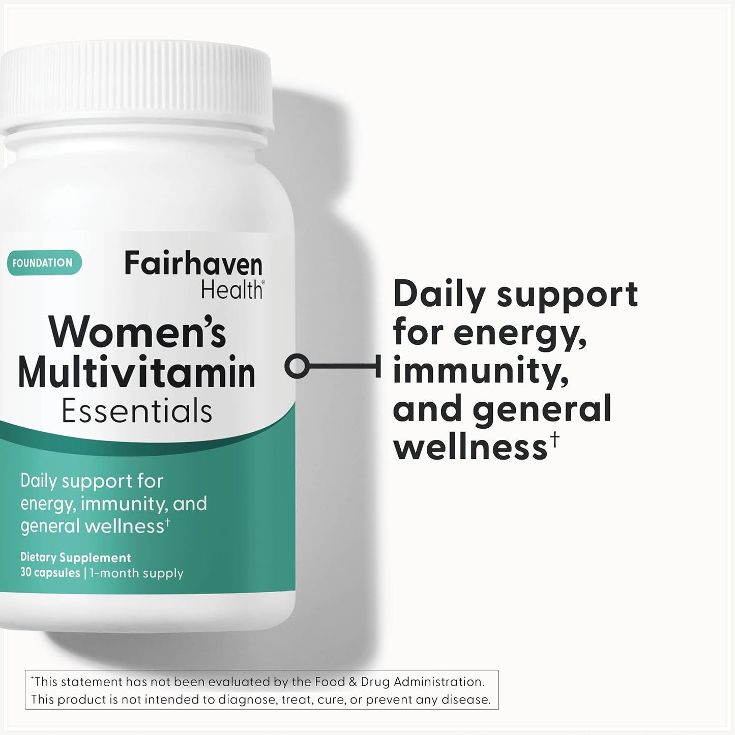 Fairhaven Health Women's Multivitamin Essentials | Once Daily Multivitamin for Women | Vegan, Gluten-free | 30 Capsules - görsel 5