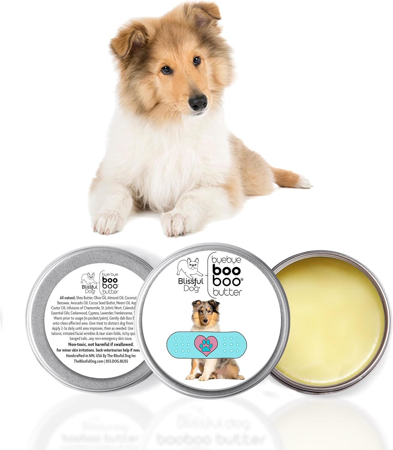 The Blissful Dog 8 oz TIN Collie Booboo Butter - görsel 2