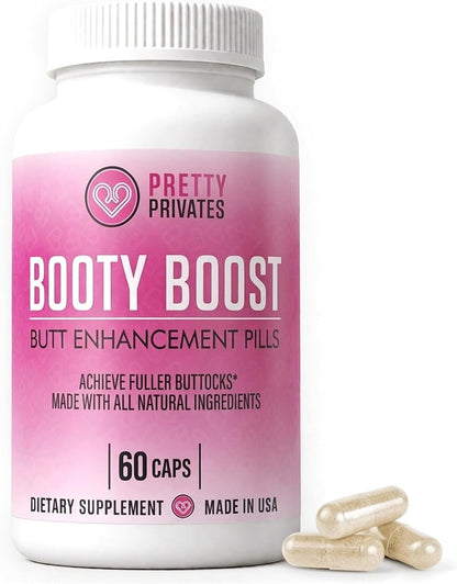 Pretty Privates Bum Enhancer Supplement - Natural Curve Support - 60 Count
