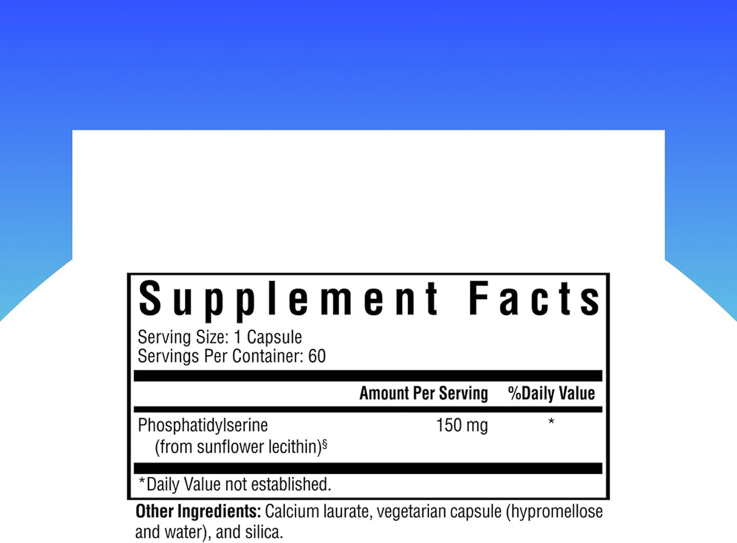 Seeking Health Phosphatidyl Serine - Brain Support Supplement with Sunflower Oil & Phospholipids - Vegetarian & Gluten-Free Capsules - 150 mg, 60 Capsules - görsel 2
