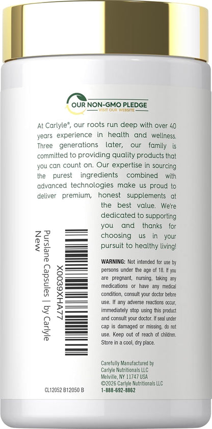Carlyle Purslane Capsules - 120 Capsules