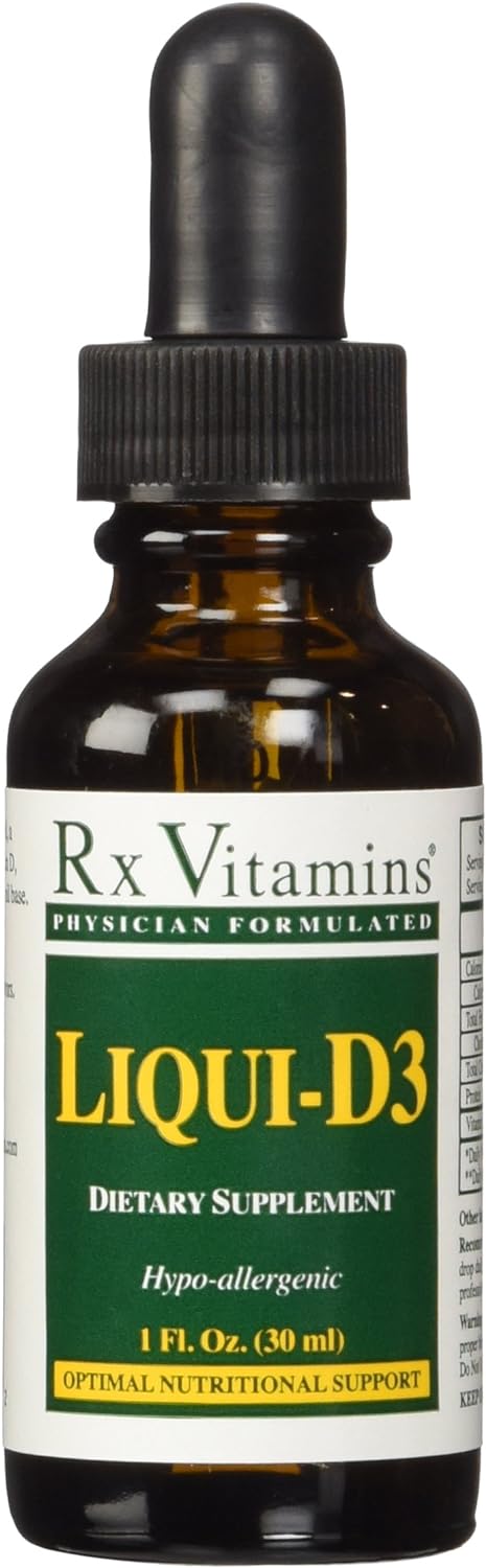 Rx Vitamins Liqui-D3 2000 IU - Vitamin D3 Liquid Drops, 30 ml - görsel 1