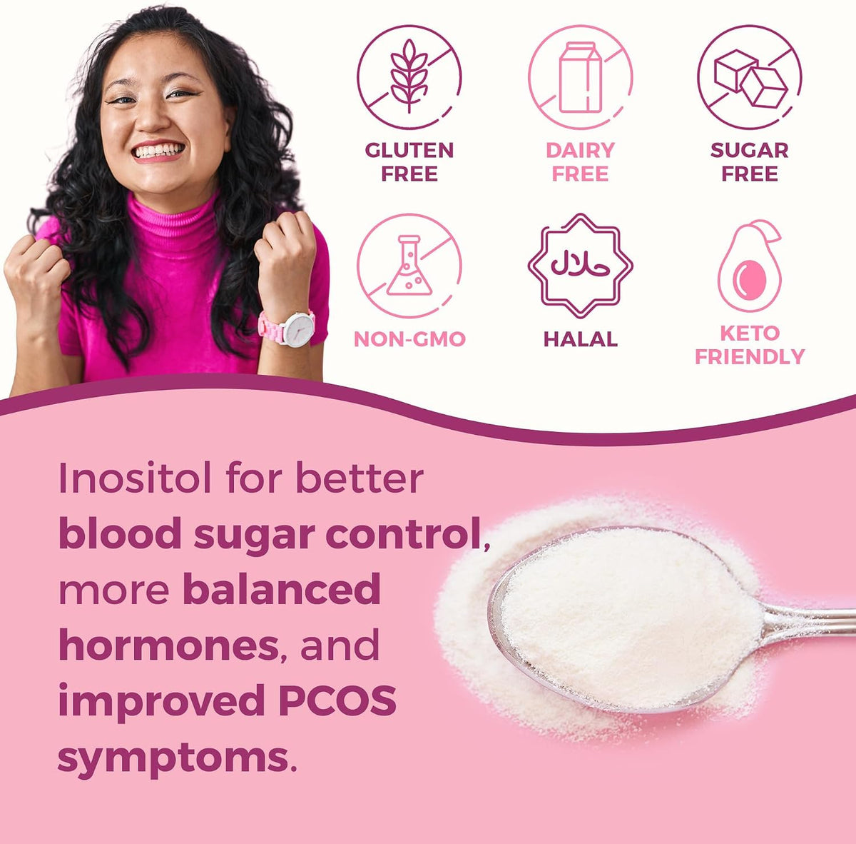 VITA-PCOS 40:1 Myo & D-Chiro Inositol Powder – 2000mg Myo & 50mg D-Chiro, 180 Servings - görsel 4