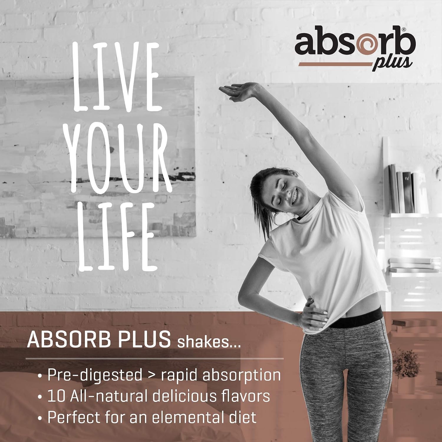 Absorb Plus Isolate Protein: Gut-Friendly Food Supplement with Vitamins & Minerals, Non-GMO, Gluten-Free, Mocha Grande (1 kg) - görsel 9