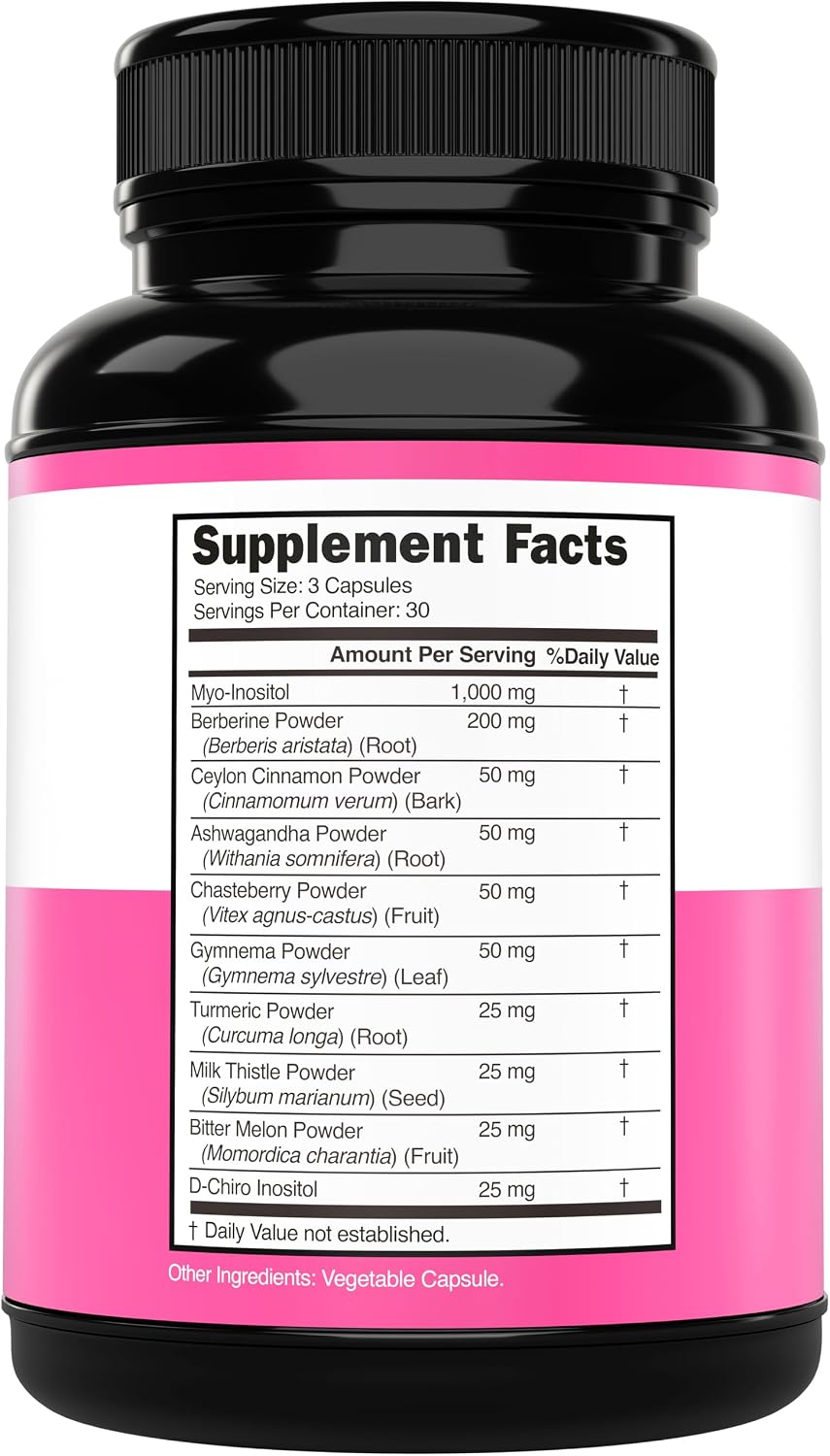 Myo-Inositol & D-Chiro Inositol Food Supplement for Women – 40:1 Ratio, 90 Capsules - görsel 2