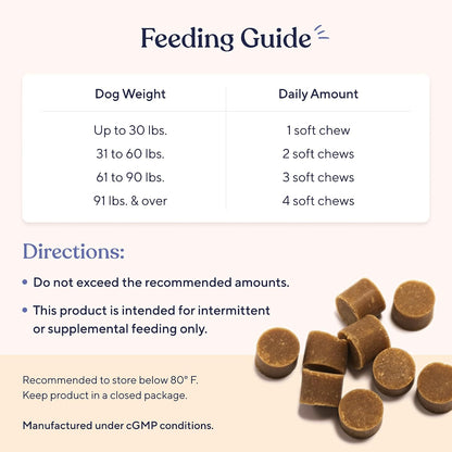 Pawfy Dog UTI Supplement | Cranberry & D-Mannose for Urinary Tract & Bladder Health | Dog Vitamins and Supplements - 30 Chews