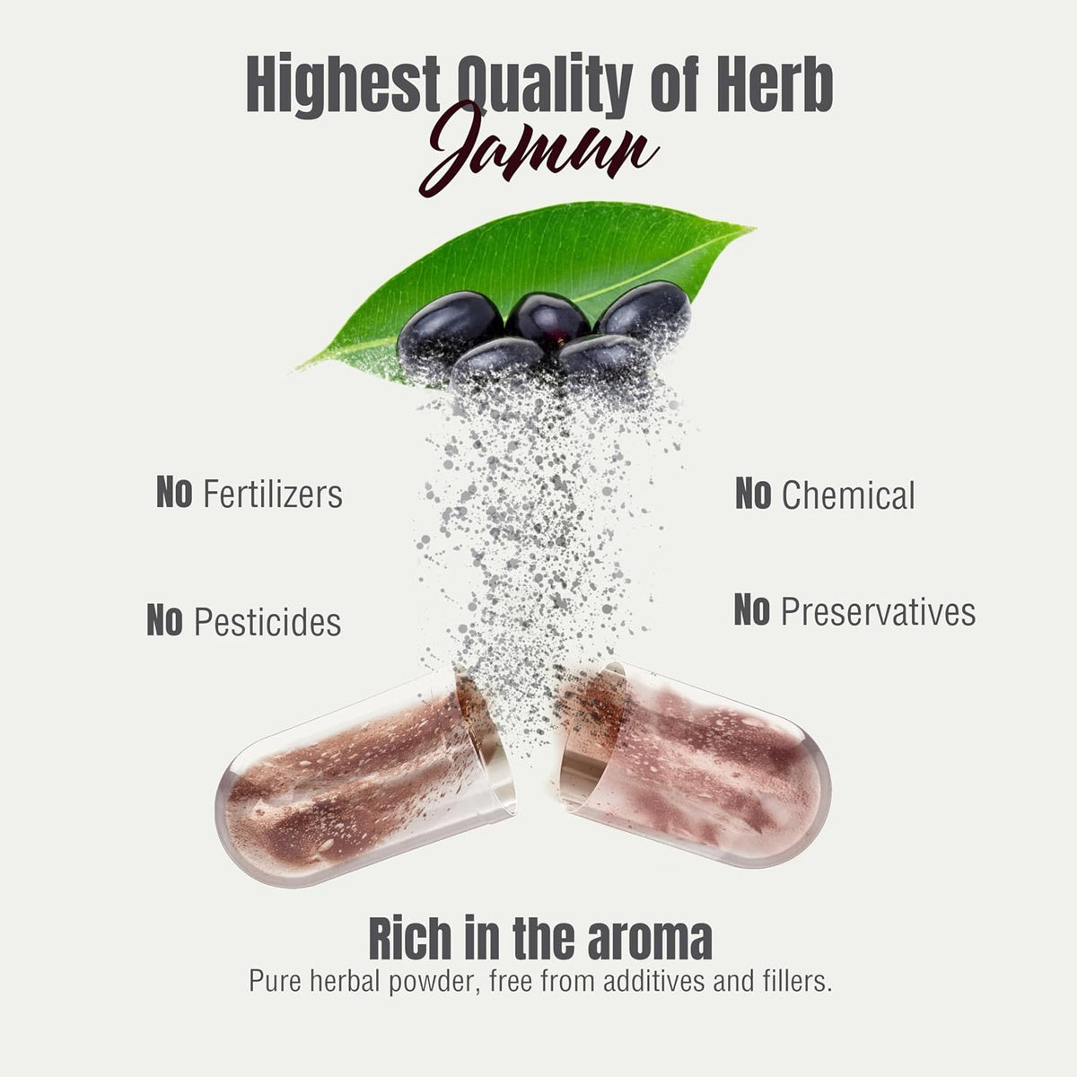 Jamun Capsules – Eugenia Jambolana Seed Extract (10:1) – 60 Vegan Capsules - görsel 7