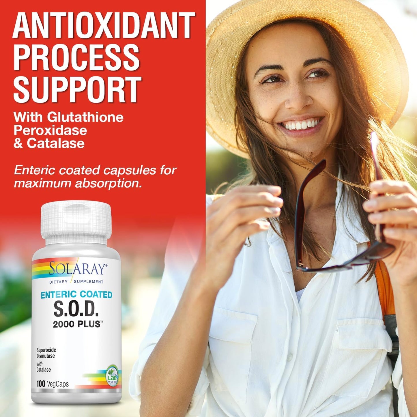 SOLARAY S.O.D. 2000 Plus - Superoxide Dismutase and Catalase Antioxidant Supplement with Green Tea, Rosemary, Grape Seed - görsel 3