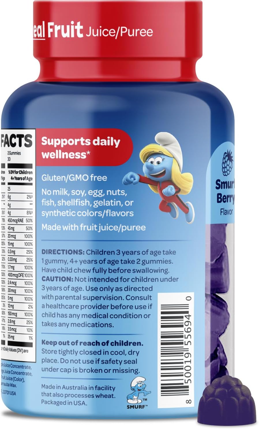 Smurfs Children's Multivitamin Gummies - görsel 8