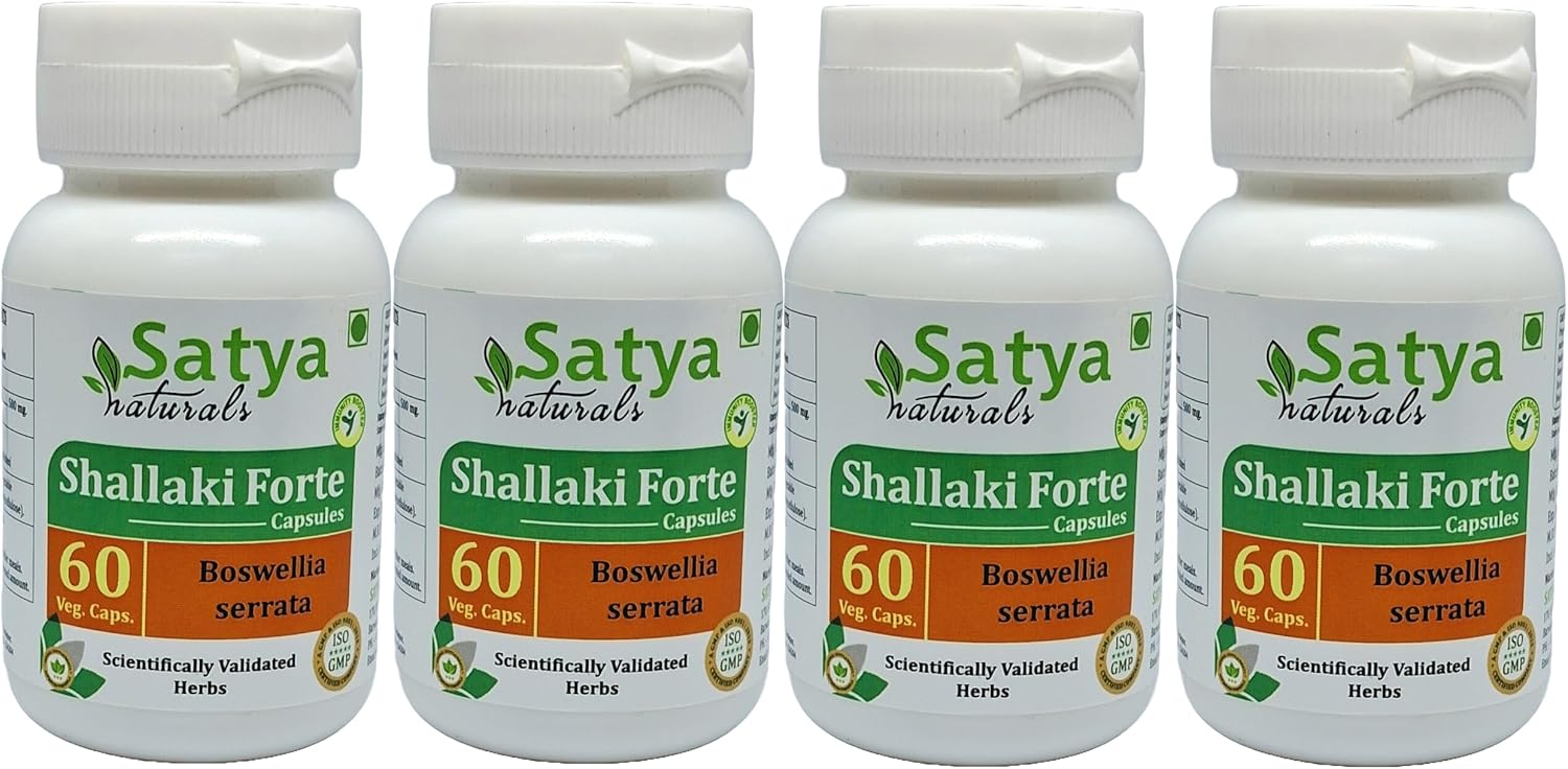 Satya Naturals Shallaki Forte 10:1 Boswellia Serrata Extract 500 mg, 60 Veg Capsules - görsel 8