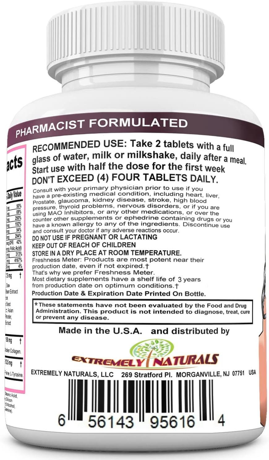 BREASTMAX Breast Enhancement Supplement – Bust Support with Multivitamins, Minerals & Herbs – 60 Tablets - görsel 7