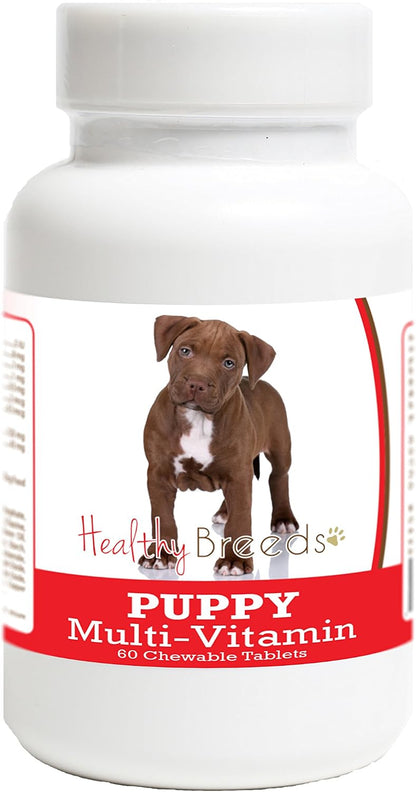 Healthy Breeds Pit Bull Puppy Dog Multivitamin Tablets, 60 Tablets