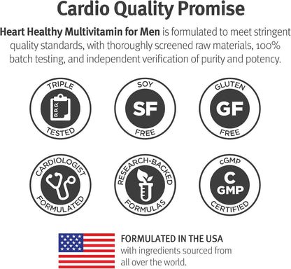 Dr. Sinatra Heart Healthy Multivitamin for Men, 90 Tablets (30-Day Supply)