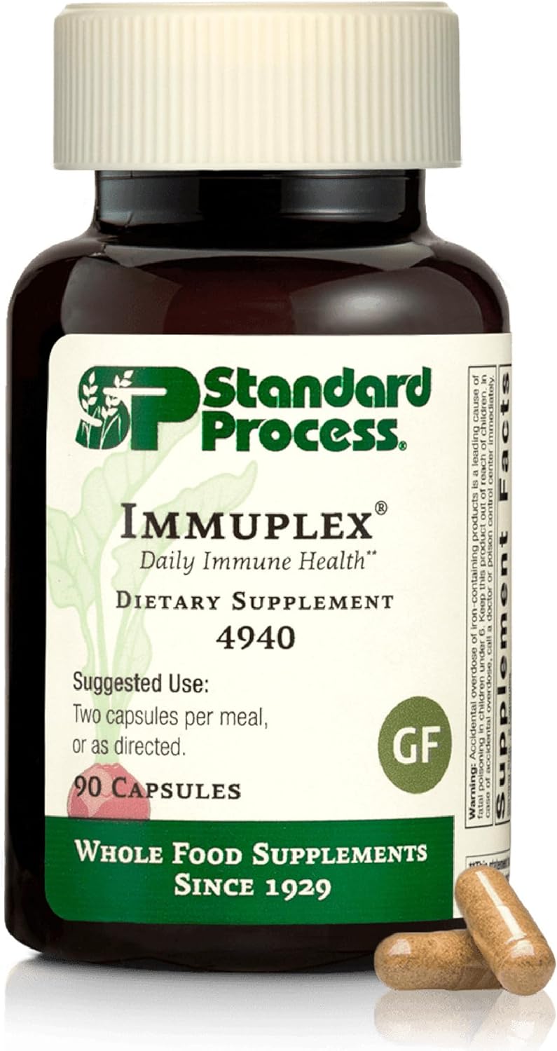 Standard Process Immuplex - Daily Immune Support Supplement - 90 Capsules - görsel 1