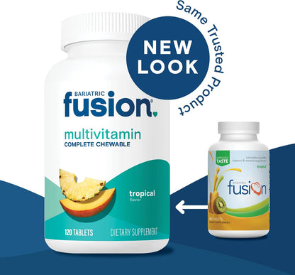 Bariatric Fusion Complete Chewable Multivitamin with Iron - Tropical Flavour