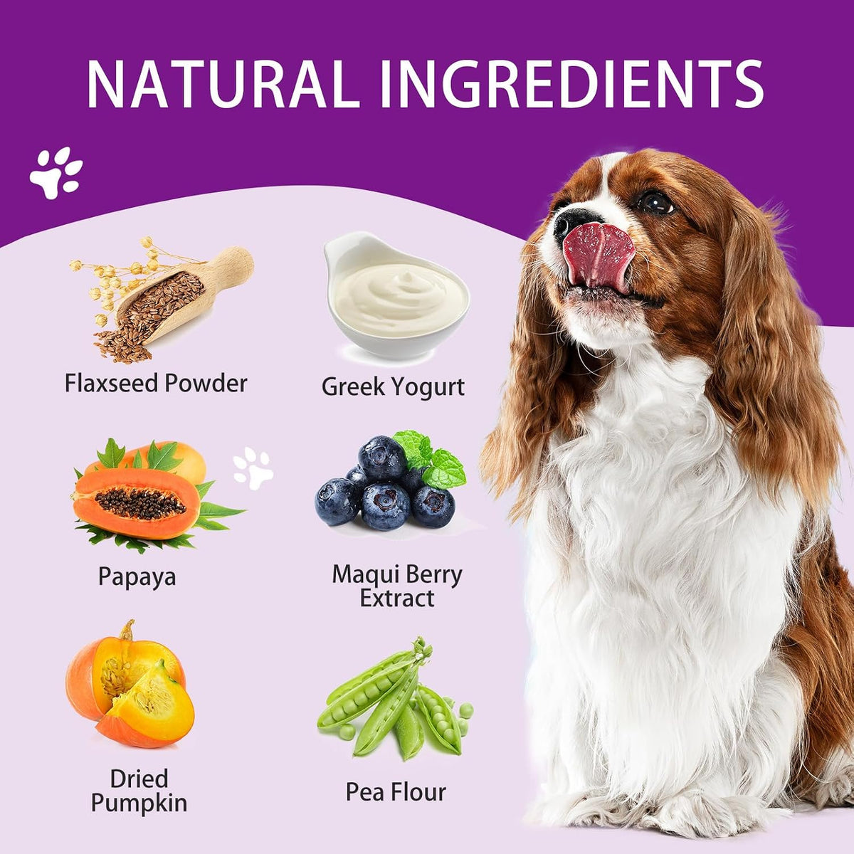 Probiotics for Dogs – Digestive & Coat Health – 120 Soft Chews - görsel 2