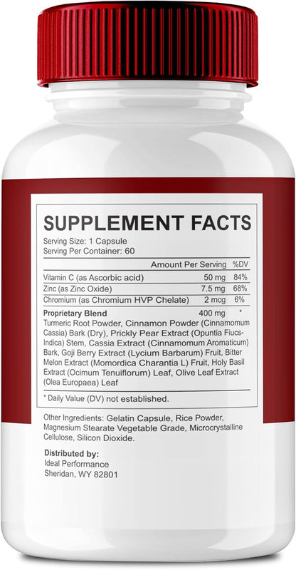 Gluco Vita Capsules - Maximum Strength All Natural Support Formula (2 Pack)