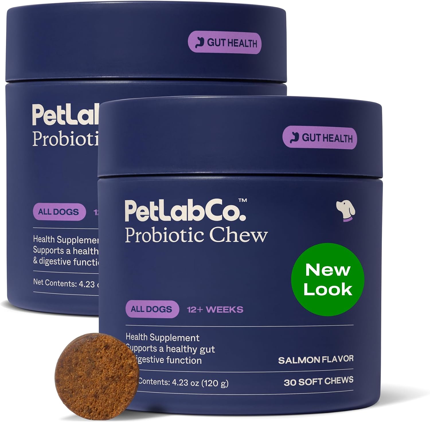 PetLab Co. Probiotics for Dogs - Salmon Flavour - 30 Soft Chews (Pack of 2) - görsel 1