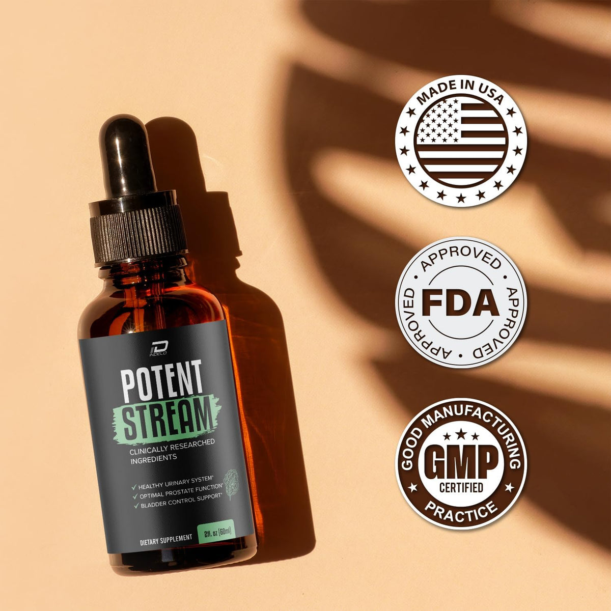 Potent Stream Drops for Men’s Health – Prostate Support Supplement, Maximum Strength Liquid, 3 Pack (3 Month Supply) - görsel 7
