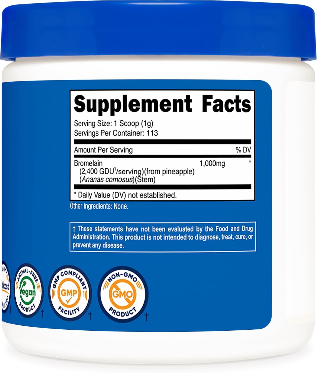 Nutricost Bromelain Powder 4 oz - Non-GMO, Vegetarian, Gluten-free - görsel 5
