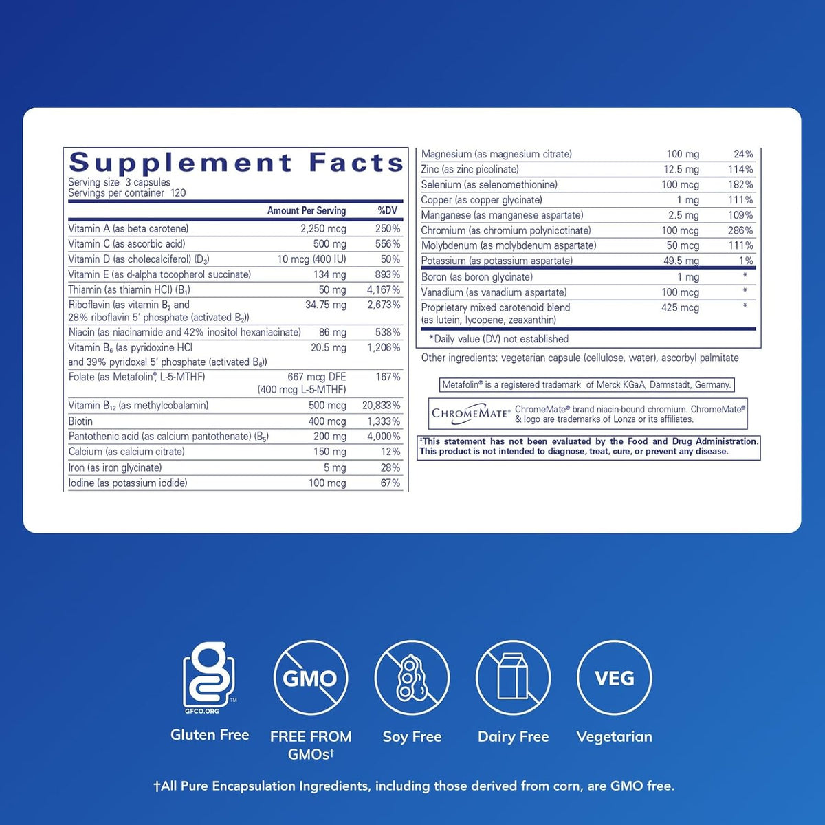 Pure Encapsulations Nutrient 950 | Multivitamin Mineral Supplement for Physiological Support | 360 Capsules - görsel 2