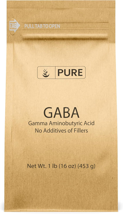 Pure Original Ingredients Gamma Aminobutyric Acid (GABA) Powder (454 g)
