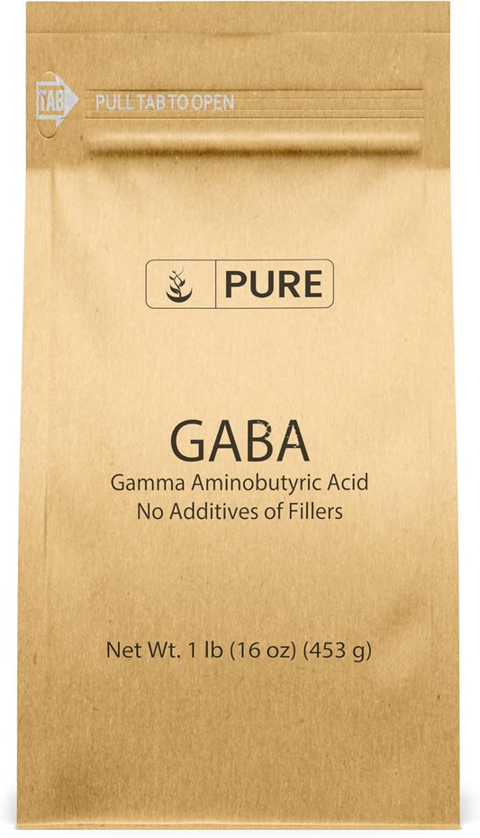 Pure Original Ingredients Gamma Aminobutyric Acid (GABA) Powder (454 g)