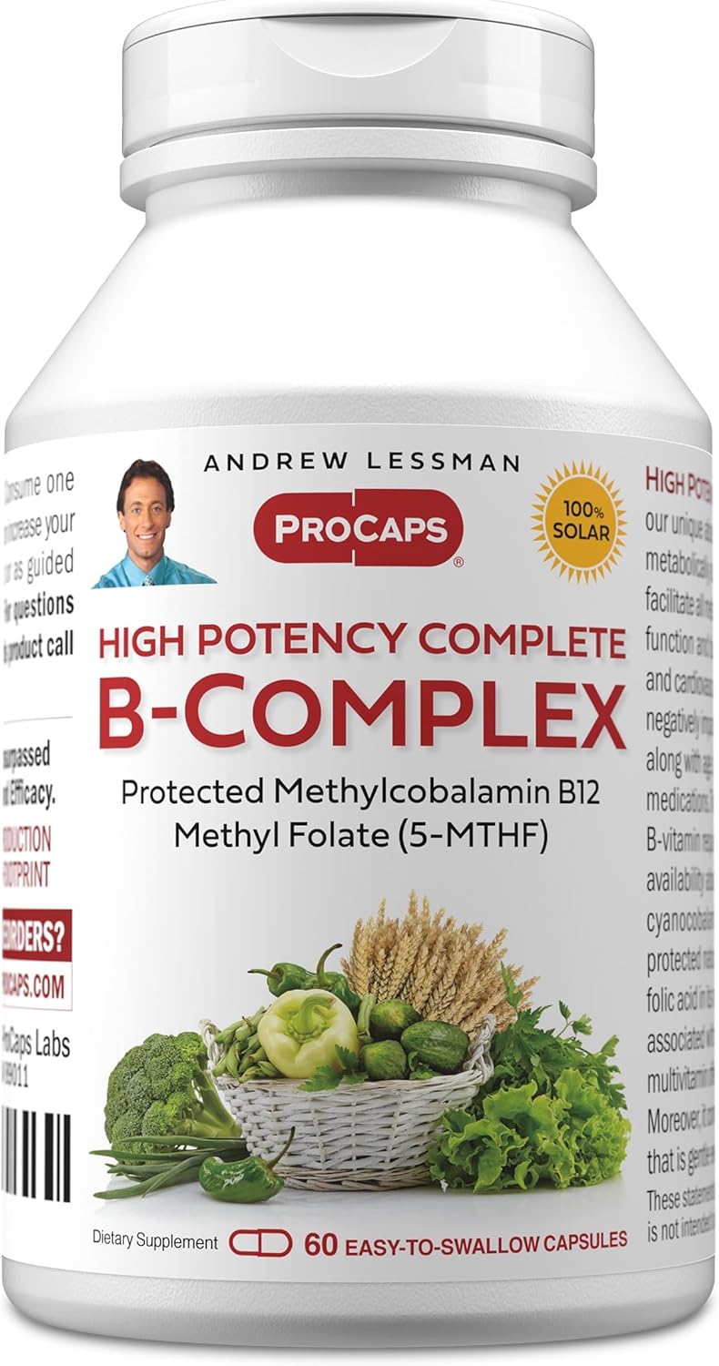 ANDREW LESSMAN High Potency B-Complex - 60 Capsules - görsel 1