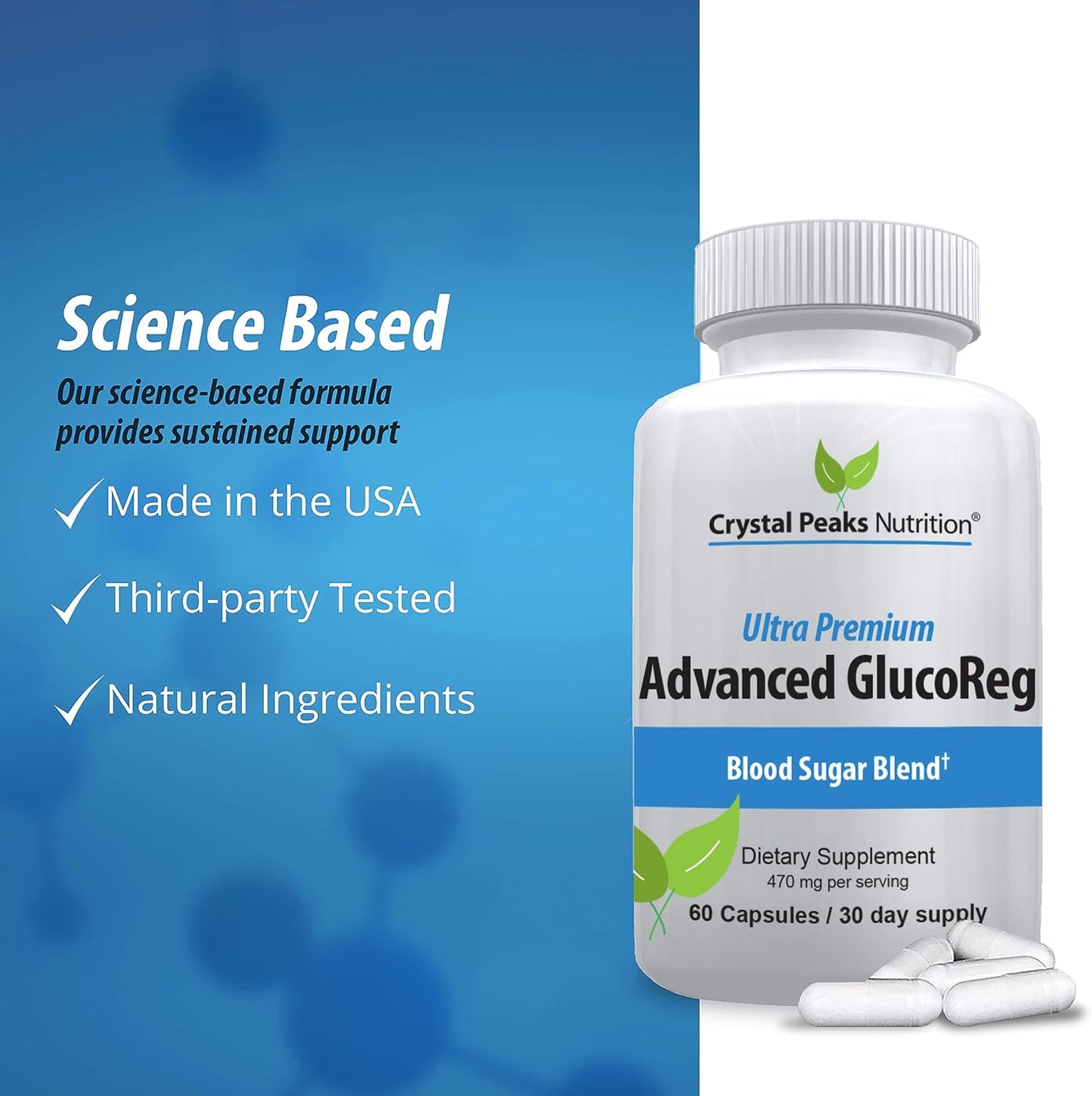 Blood Support Supplement – Supports Normal Glucose Metabolism – 60 Capsules - görsel 4