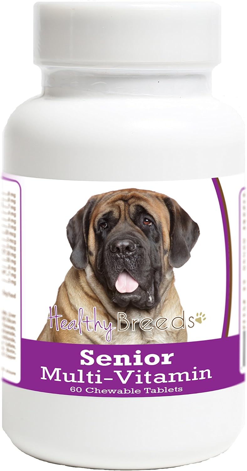 Healthy Breeds Mastiff Senior Dog Multivitamin Tablets 60 Count - görsel 1