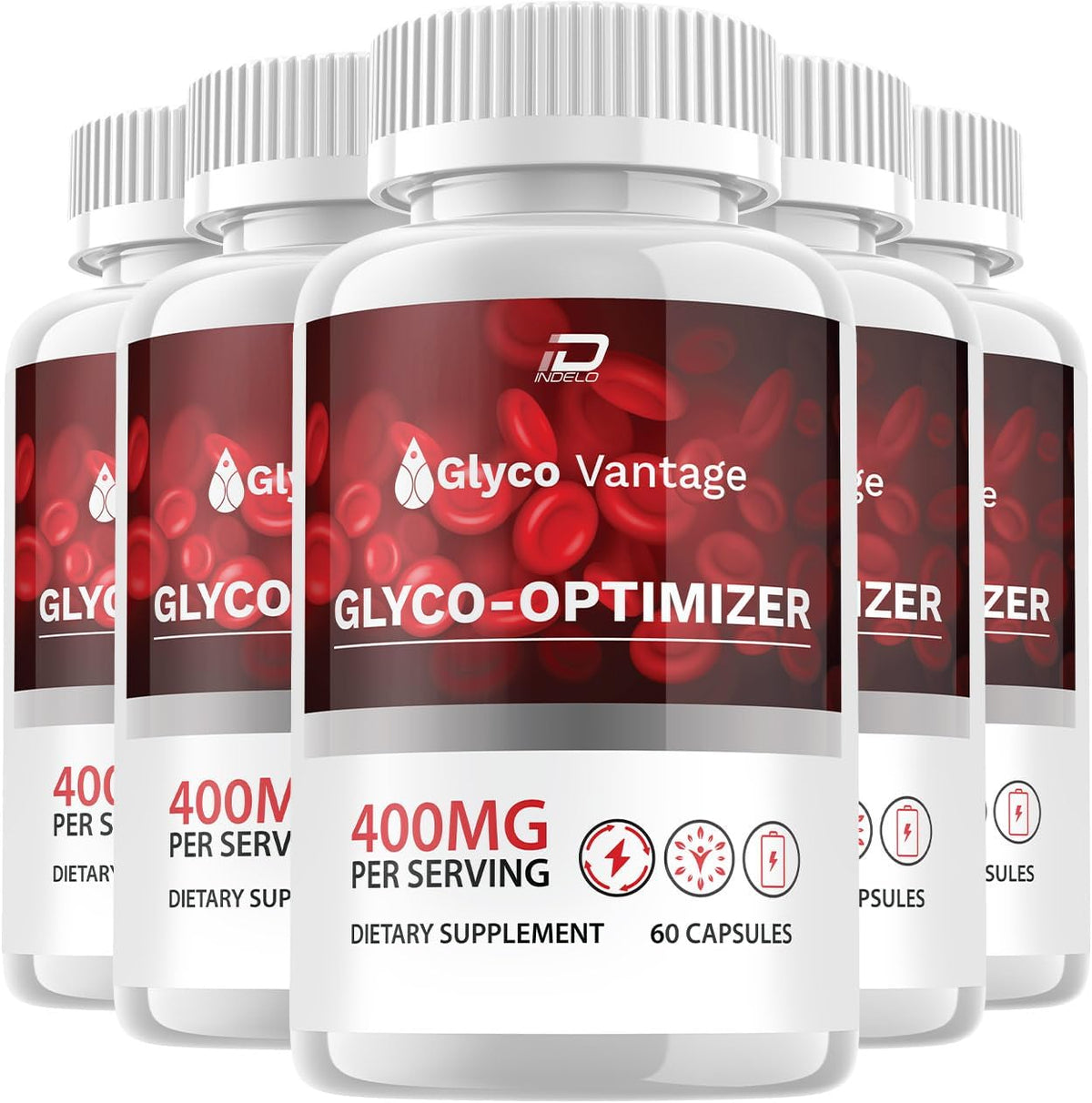 Glyco Vantage Capsules – Advanced All-Natural Supplement (5 Pack, 300 Capsules) - görsel 1