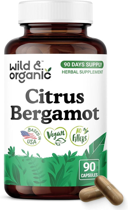 Wild & Organic Citrus Bergamot Capsules - Antioxidant & Overall Support