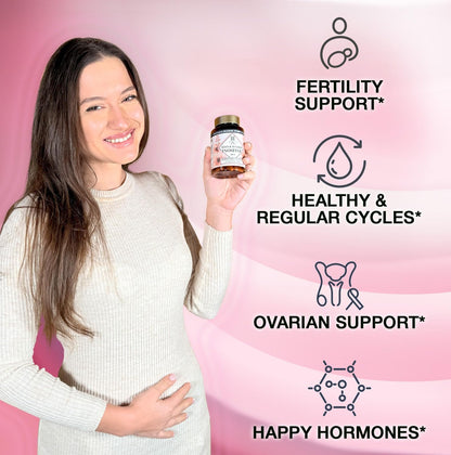 Myo-inositol & D-chiro Inositol Supplement for Women – Ideal 40:1 Ratio with CoQ10, Choline & Selenium – 120 Capsules